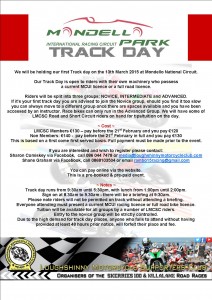 Track Day Flyer